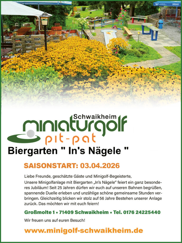 Saisonstart 2026 am 3. April